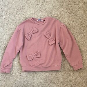Mayoral Pink Bow-Embellished sweatshirt, 8